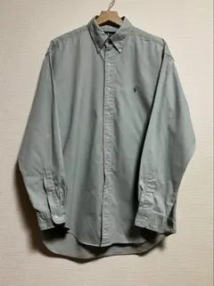 Ralph Lauren BLAIRE ボタンダウンシャツ M ライトグリーン