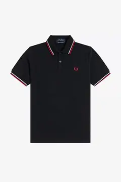 【美品】FRED PERRY M12 半袖ポロシャツ ブラック サイズ36のサムネイル