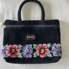 FEILER 花柄刺繍 ポーチ