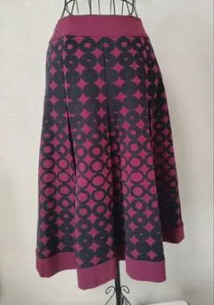 【+RICO HIROKO KOSHINO】ジオメトリック フレアスカートのサムネイル