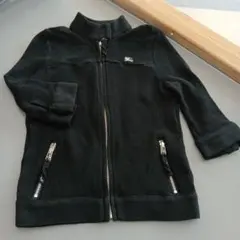 バーバリーブルーレーベル ニット カーディガン ジップアップ 38 M ブラック