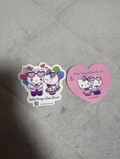 非売品 ハローキティ・ダニエル ステッカー 2枚セット