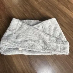 グレー フリース ネックウォーマー Vネック