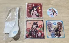 白上フブキ 極楽湯 オリジナルレンゲ 〔コースター3種付き〕