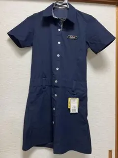 ネイビー 半袖 ワンピース