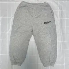 GU 裏起毛ヘビーウェイトスウェットワイドイージーパンツ　グレー　110サイズ