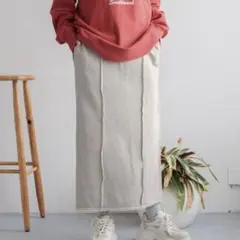 【新品】 ローリーズファーム　スウェットタイトスカート　グレー　FREE