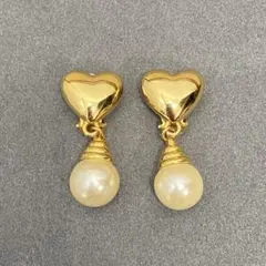 モスキーノ MOSCHINO イヤリング パール ハート