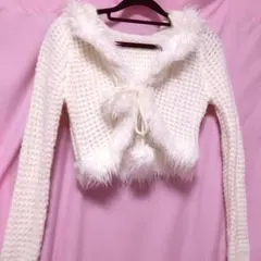 TRALALA トゥララ ニット ボレロ 白