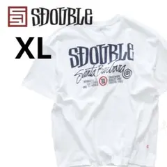 海外限定【XL】S-Double エスダブル 半袖 Tシャツ メンズ 半袖 白のサムネイル