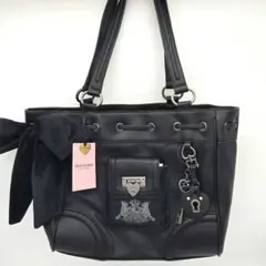 JUICY COUTURE ワンショルダーバッグ ベロアy2k 刺繍 ビジュー - メルカリ