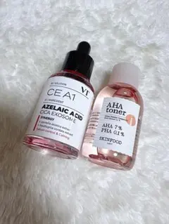 【VT】アゼライン酸カーミングアンプル & 【スキンフード】AHAトナー