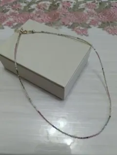 マルチカラー サファイア グラデーション ネックレス32.5ct 45cm 