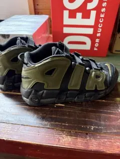 27.5cm NIKE MORE UPTEMPO ブラック オリーブモアテン