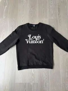 限定値下げ　メゾンロゴ刺繍シルク混ニットM LOUIS VUITTON 美品 ルイヴィトン メゾンロゴ刺繍シルク混ニット M LOUIS VUITTON