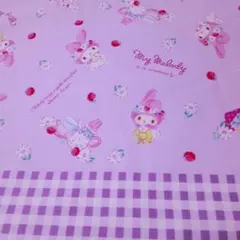 Sanrio　My Melody76.20 コットンオックス　パープル系