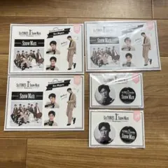 Snow Man 1st Anniversary 目黒蓮 缶バッジ ステッカー