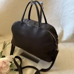 美品✨ARTS & SCIENCE ブラック　黒　レザーハンドバッグ　2WAY