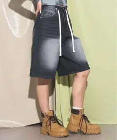 WEGO ブラスト デニム ハーフ パンツ