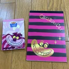 ディズニー　チシャ猫　アリスインワンダーランド　メモ帳　平成レトロ　Disney
