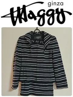 【美品】銀座マギー ストライプジャケット&スカート