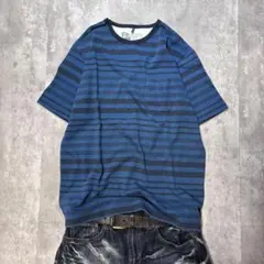 Archive striped crew neck s/s tee y2k