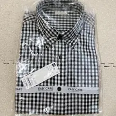 GU イージーケアピンオックスフォードシャツ ギンガムチェック 長袖 MEN新品