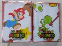 B.SUPER MARIO マリオ柄&ヨッシー柄バス タオル 2枚セット新品