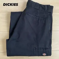 ディッキーズ ダブルニー ルーズフィット ワークパンツ ブラック W32相当古着