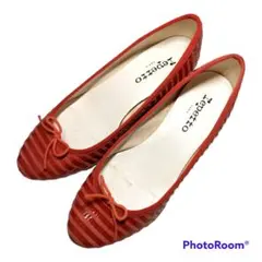 レペット◆パンプス ボーダー ストライプ リボン Repetto