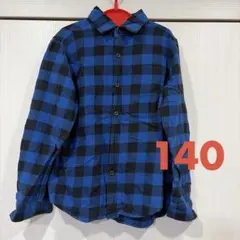 UNIQLO ユニクロ 長袖シャツ 140 フランネルブロックチェック