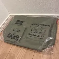 新品レアPeanuts Recordsピーナッツ　バッグSNOOPYスヌーピー