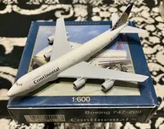 レア品】シャバク 1/600 コンチネンタル航空 B747-200 - メルカリ
