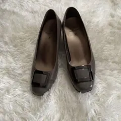 ワコールサクセスウォーカーブラウン バックル付き ハイヒール24センチ3E