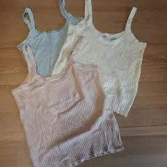 トッカ　リブ編み　タンクトップ　3枚セット　未着用