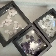 DIY JOJO 厳選ハート型ルースストーン 3色セット42
