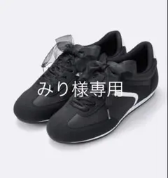 みり様専用 GU リボンスニーカー ブラック Lサイズ 黒 Lのサムネイル