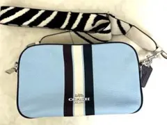 coach ゼブラ柄ストラップ カメラバッグ★美品★