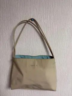 agnis b. ベージュ トートバッグ
