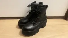 SHEIN 厚底 ブーツ 黒 24.5