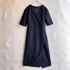 バナナリパブリック　レディース　ワンピース　半袖　ブラック　XS