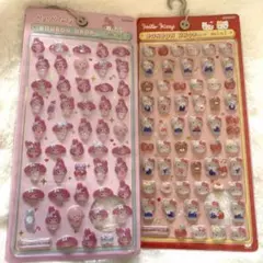 サンリオ　キティ　マイメロ　ボンボンドロップシールミニ2枚セット正規品