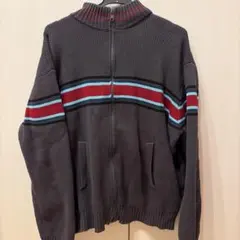 LAGUA GEM ジップアップセーター グレーのサムネイル