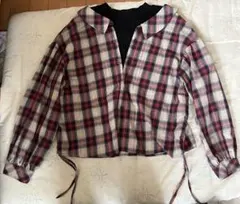 キッズチェック柄 長袖カットソー