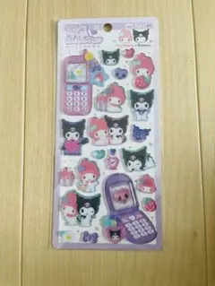 【正規品】　平成はっぴーフォン　サンリオ　クロミ　マイメロ　シール