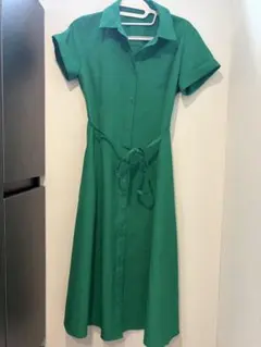 GU ロングワンピース 半袖シャツワンピースのサムネイル