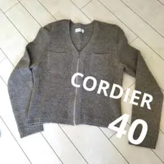 CORDIER コルディア ノーカラージャケット Lサイズ40　レディースのサムネイル