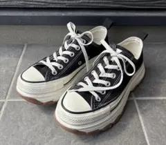 コンバース 厚底 TREKWAVE OX スニーカー 24cm