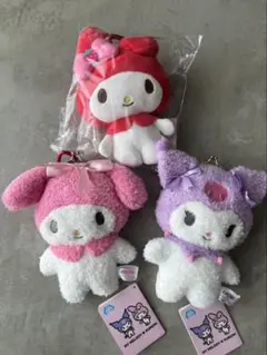 サンリオキャラクターズ マイメロ♡クロミ リボンがま口ポーチ 合計3個セット