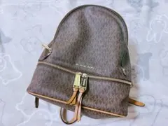 MICHAEL KORS ブラウンリュック MK柄 マイケルコース